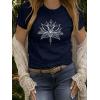 imageWomens Short Sleeve T Shirts Graphic Tees Crewneck Casual Loose 2025 Summer Boho TopsFlower3