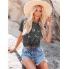 imageWomens Short Sleeve T Shirts Graphic Tees Crewneck Casual Loose 2025 Summer Boho TopsGrey Star
