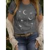 imageWomens Short Sleeve T Shirts Graphic Tees Crewneck Casual Loose 2025 Summer Boho TopsGrey Star