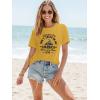 imageWomens Short Sleeve T Shirts Graphic Tees Crewneck Casual Loose 2025 Summer Boho TopsPattern19