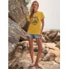 imageWomens Short Sleeve T Shirts Graphic Tees Crewneck Casual Loose 2025 Summer Boho TopsPattern19