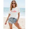 imageWomens Short Sleeve T Shirts Graphic Tees Crewneck Casual Loose 2025 Summer Boho TopsPattern3