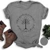 imageWomens Short Sleeve T Shirts Graphic Tees Crewneck Casual Loose 2025 Summer Boho TopsTree 1