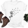 imageWomens Short Sleeve T Shirts Graphic Tees Crewneck Casual Loose 2025 Summer Boho TopsTree