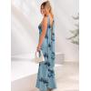 imageWomens Strapless Tube Dress Mesh Floral Summer Bodycon Long Maxi Cocktail Party Wedding Guest DressesBlue