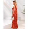 imageWomens Strapless Tube Dress Mesh Floral Summer Bodycon Long Maxi Cocktail Party Wedding Guest DressesRed