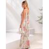 imageWomens Strapless Tube Dress Mesh Floral Summer Bodycon Long Maxi Cocktail Party Wedding Guest DressesYellow