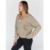 imageTrendy Queen Hoodies for Women Full Zip Up Cropped Sweatshirts Jackets Casual Comfy Gym Tops Fall Outfits Winter Clothes 2025Khaki