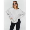 imageTrendy Queen Sweatshirts for Women Hoodies Oversized Crewneck Tops Sweaters Comfy Fall Winter Outfits Clothes 2025 FashionGrey