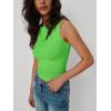 imageTrendy Queen Women Going Out Summer Tank Tops Spring Casual Basic Cute 2025 Sleeveless Shirt Vacation Fashion Outfit ClothesGrassgreen