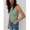 imageTrendy Queen Women Going Out Summer Tank Tops Spring Casual Basic Cute 2025 Sleeveless Shirt Vacation Fashion Outfit ClothesGreen
