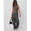 imageTrendy Queen Women Going Out Summer Tank Tops Spring Casual Basic Cute 2025 Sleeveless Shirt Vacation Fashion Outfit ClothesGrey