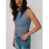 imageTrendy Queen Women Going Out Summer Tank Tops Spring Casual Basic Cute 2025 Sleeveless Shirt Vacation Fashion Outfit ClothesHaze Blue