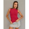 imageTrendy Queen Women Going Out Summer Tank Tops Spring Casual Basic Cute 2025 Sleeveless Shirt Vacation Fashion Outfit ClothesRed