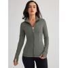 imageTrendy Queen Womens Lightweight Zip Up Jackets 2025 Athletic Hoodies Fall Gym Shirts Running Workout Clothes with PocketArmygreen