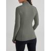imageTrendy Queen Womens Lightweight Zip Up Jackets 2025 Athletic Hoodies Fall Gym Shirts Running Workout Clothes with PocketArmygreen