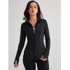 imageTrendy Queen Womens Lightweight Zip Up Jackets 2025 Athletic Hoodies Fall Gym Shirts Running Workout Clothes with PocketBlack