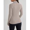 imageTrendy Queen Womens Lightweight Zip Up Jackets 2025 Athletic Hoodies Fall Gym Shirts Running Workout Clothes with PocketCoffeegrey