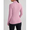 imageTrendy Queen Womens Lightweight Zip Up Jackets 2025 Athletic Hoodies Fall Gym Shirts Running Workout Clothes with PocketLightpink