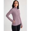 imageTrendy Queen Womens Lightweight Zip Up Jackets 2025 Athletic Hoodies Fall Gym Shirts Running Workout Clothes with PocketLightpurple