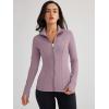 imageTrendy Queen Womens Lightweight Zip Up Jackets 2025 Athletic Hoodies Fall Gym Shirts Running Workout Clothes with PocketLightpurple