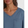 imageTrendy Queen Womens Long Sleeve Tops Casual Shirts V Neck Clothing Fall Fashion Clothes with PocketBlue