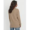 imageTrendy Queen Womens Long Sleeve Tops Casual Shirts V Neck Clothing Fall Fashion Clothes with PocketCoffee Grey
