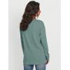 imageTrendy Queen Womens Long Sleeve Tops Casual Shirts V Neck Clothing Fall Fashion Clothes with PocketLight Green
