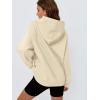 imageTrendy Queen Womens Oversized Hoodies Fleece Hooded Sweatshirts Casual Pullover Fall Winter Outfits Long Sleeve Tops 2025Apricot