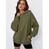 imageTrendy Queen Womens Oversized Hoodies Fleece Hooded Sweatshirts Casual Pullover Fall Winter Outfits Long Sleeve Tops 2025Armygreen