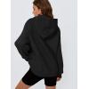 imageTrendy Queen Womens Oversized Hoodies Fleece Hooded Sweatshirts Casual Pullover Fall Winter Outfits Long Sleeve Tops 2025Black