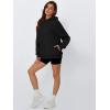 imageTrendy Queen Womens Oversized Hoodies Fleece Hooded Sweatshirts Casual Pullover Fall Winter Outfits Long Sleeve Tops 2025Black