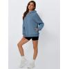 imageTrendy Queen Womens Oversized Hoodies Fleece Hooded Sweatshirts Casual Pullover Fall Winter Outfits Long Sleeve Tops 2025Blue