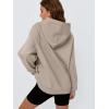 imageTrendy Queen Womens Oversized Hoodies Fleece Hooded Sweatshirts Casual Pullover Fall Winter Outfits Long Sleeve Tops 2025Coffeegrey