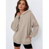 imageTrendy Queen Womens Oversized Hoodies Fleece Hooded Sweatshirts Casual Pullover Fall Winter Outfits Long Sleeve Tops 2025Coffeegrey