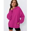 imageTrendy Queen Womens Oversized Hoodies Fleece Hooded Sweatshirts Casual Pullover Fall Winter Outfits Long Sleeve Tops 2025Hotpink