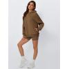 imageTrendy Queen Womens Oversized Hoodies Fleece Hooded Sweatshirts Casual Pullover Fall Winter Outfits Long Sleeve Tops 2025Khaki