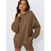 imageTrendy Queen Womens Oversized Hoodies Fleece Hooded Sweatshirts Casual Pullover Fall Winter Outfits Long Sleeve Tops 2025Khaki