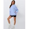 imageTrendy Queen Womens Oversized Hoodies Fleece Hooded Sweatshirts Casual Pullover Fall Winter Outfits Long Sleeve Tops 2025Lightblue