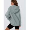 imageTrendy Queen Womens Oversized Hoodies Fleece Hooded Sweatshirts Casual Pullover Fall Winter Outfits Long Sleeve Tops 2025Lightgreen