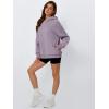 imageTrendy Queen Womens Oversized Hoodies Fleece Hooded Sweatshirts Casual Pullover Fall Winter Outfits Long Sleeve Tops 2025Lightpurple