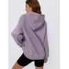 imageTrendy Queen Womens Oversized Hoodies Fleece Hooded Sweatshirts Casual Pullover Fall Winter Outfits Long Sleeve Tops 2025Lightpurple