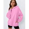 imageTrendy Queen Womens Oversized Hoodies Fleece Hooded Sweatshirts Casual Pullover Fall Winter Outfits Long Sleeve Tops 2025Pink