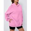 imageTrendy Queen Womens Oversized Hoodies Fleece Hooded Sweatshirts Casual Pullover Fall Winter Outfits Long Sleeve Tops 2025Pink