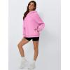 imageTrendy Queen Womens Oversized Hoodies Fleece Hooded Sweatshirts Casual Pullover Fall Winter Outfits Long Sleeve Tops 2025Pink