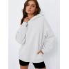 imageTrendy Queen Womens Oversized Hoodies Fleece Hooded Sweatshirts Casual Pullover Fall Winter Outfits Long Sleeve Tops 2025White