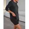 imageTrendy Queen Womens Oversized Long Sleeve T Shirts 2025 Basic Crewneck Tee Fall Tops Casual Workout Y2K ClothesBlack
