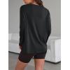 imageTrendy Queen Womens Oversized Long Sleeve T Shirts 2025 Basic Crewneck Tee Fall Tops Casual Workout Y2K ClothesBlack