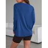 imageTrendy Queen Womens Oversized Long Sleeve T Shirts 2025 Basic Crewneck Tee Fall Tops Casual Workout Y2K ClothesBlue