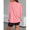 imageTrendy Queen Womens Oversized Long Sleeve T Shirts 2025 Basic Crewneck Tee Fall Tops Casual Workout Y2K ClothesCoral